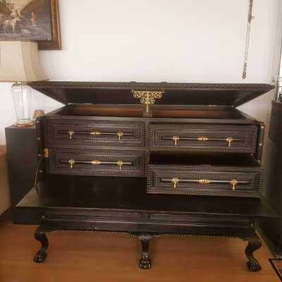 Antique Cabinet in Rosewood & Chestnut-GEL-1797238