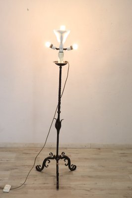 Antique Candelabra in Forged Iron, 1650s-DCO-1031263