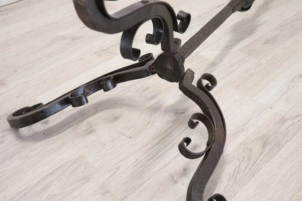 Antique Candelabra in Forged Iron, 1650s-DCO-1031263