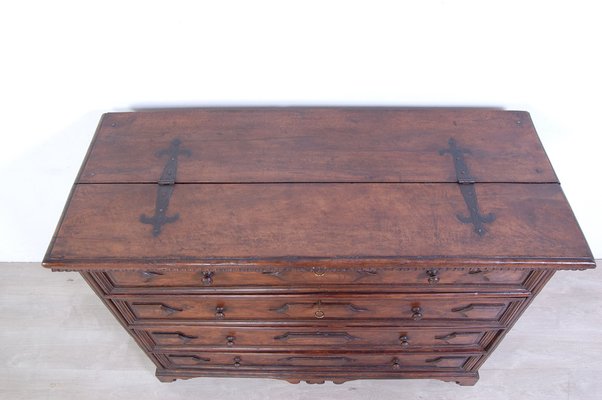 Antique Canterano Chest of Drawers in Walnut, 1700s-XSG-1386036