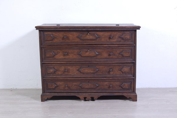 Antique Canterano Chest of Drawers in Walnut, 1700s-XSG-1386036