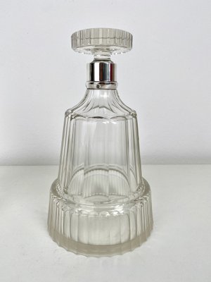 Antique Carafes in Cut Crystal with Solid Silver Mount from Christofle & Cie, 1853, Set of 2-KKG-1319372