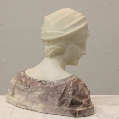 Antique Carrara Marble Sculpture by Guglielmo Pugi-NE-654058