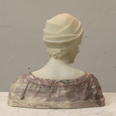 Antique Carrara Marble Sculpture by Guglielmo Pugi-NE-654058