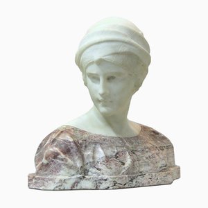 Antique Carrara Marble Sculpture by Guglielmo Pugi-NE-654058