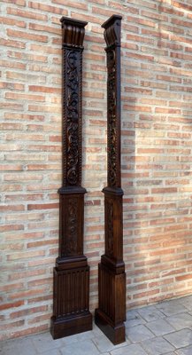 Antique Carved Oak Panels, Set of 2-NOU-860900