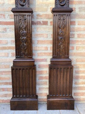 Antique Carved Oak Panels, Set of 2-NOU-860900