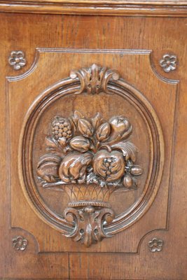 Antique Carved Oak Sideboard, 1850s-DCO-1162383