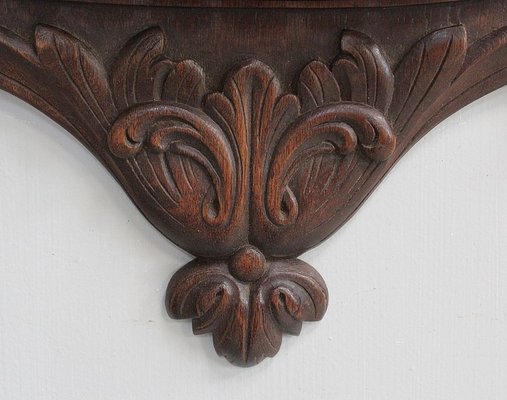 Antique Carved Oak Wall Pipes Holder-RVK-671846