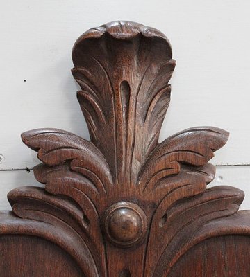 Antique Carved Oak Wall Pipes Holder-RVK-671846