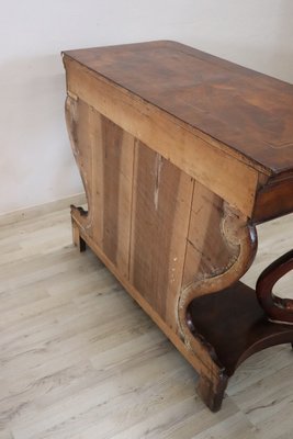 Antique Carved Walnut Console Table, 1820s-DCO-1215774