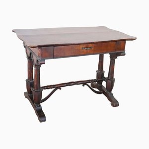 Antique Carved Walnut Desk, 1850s-DCO-864069