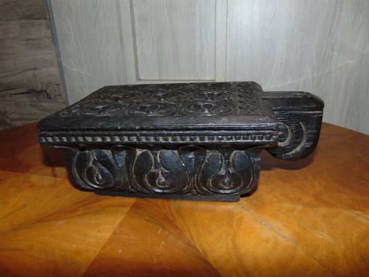 Antique Carved Wooden Shelf-CAQ-577367