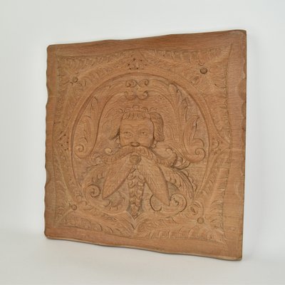 Antique Carved Wooden Wall Panel in Oak-HJP-1813479