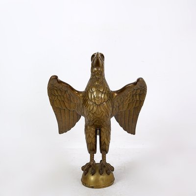 Antique Cast Bronze High Relief Eagle Lectern-NYF-2018860