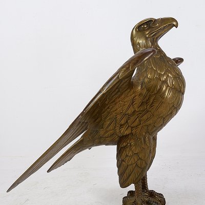 Antique Cast Bronze High Relief Eagle Lectern-NYF-2018860