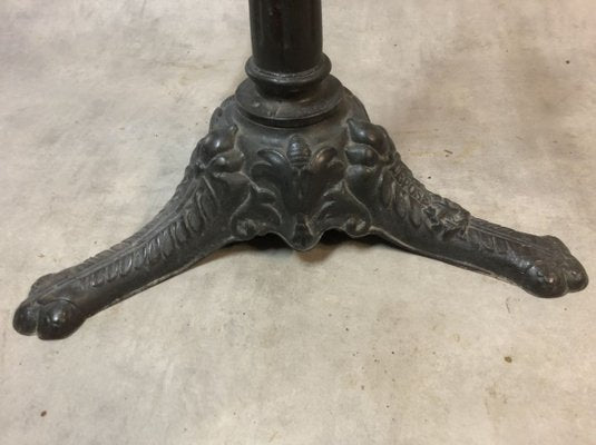 Antique Cast Iron and Marble Pedestal-SDV-801766