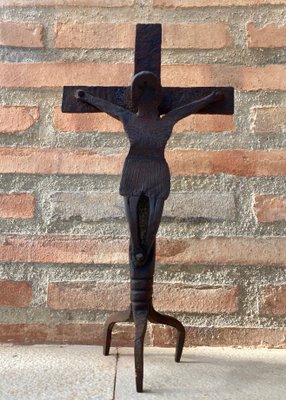 Antique Cast Iron Cross, 1890s-NOU-800718