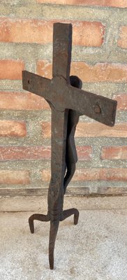 Antique Cast Iron Cross, 1890s-NOU-800718