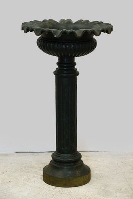 Antique Cast Iron Flower Pillars / Planters, Set of 5-GQ-885495