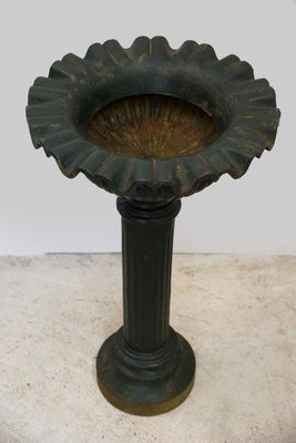 Antique Cast Iron Flower Pillars / Planters, Set of 5-GQ-885495