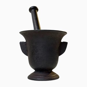 Antique Cast Iron Mortar and Pestle, Set of 2-LCR-1176825