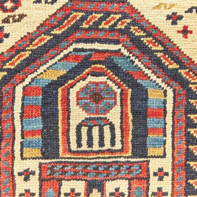 Antique Caucas Daghestan Hand Knotted Wool Rug, 1880s-WM-1447998