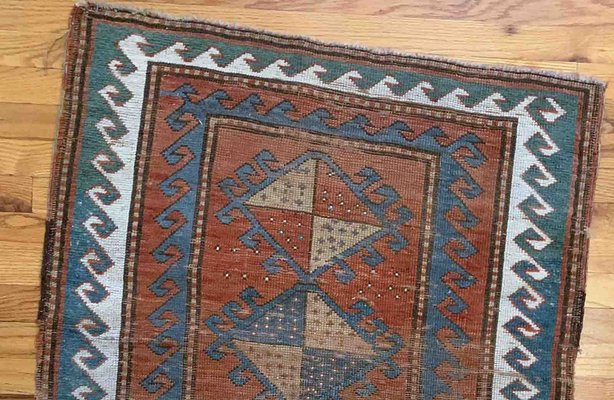 Antique Caucasian Kazak Rug, 1880s-JZV-1191311