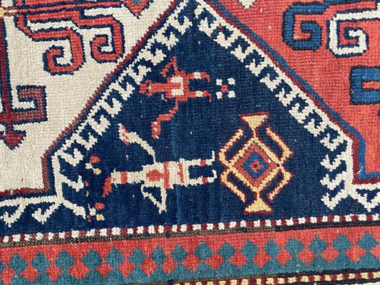 Antique Caucasian Kazak Runner-YMM-1062055