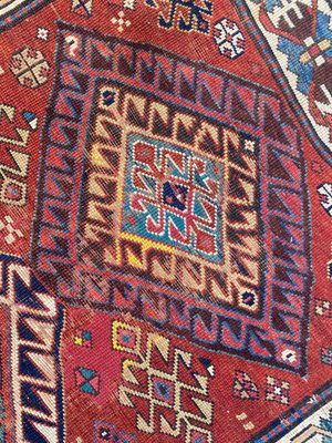 Antique Caucasian Kazak Runner-YMM-1217707