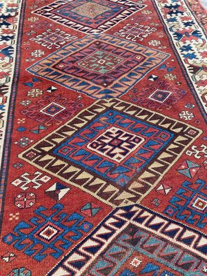 Antique Caucasian Kazak Runner-YMM-1217707