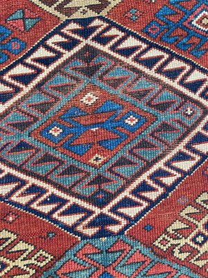 Antique Caucasian Kazak Runner-YMM-1217707