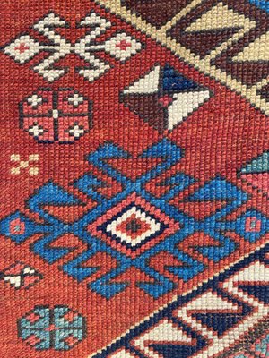 Antique Caucasian Kazak Runner-YMM-1217707