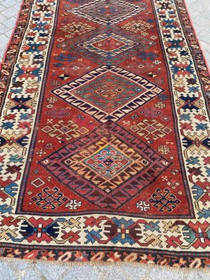 Antique Caucasian Kazak Runner-YMM-1217707