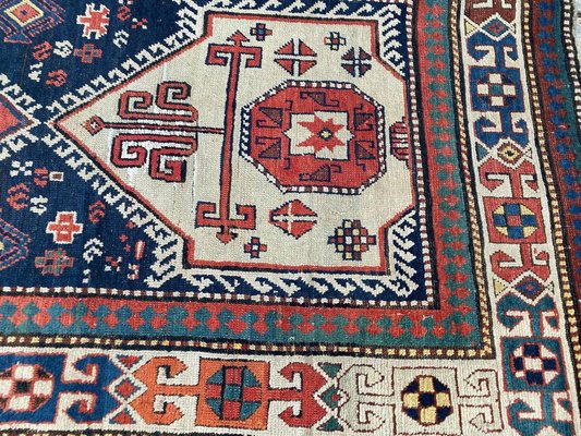 Antique Caucasian Kazak Runner-YMM-1062055