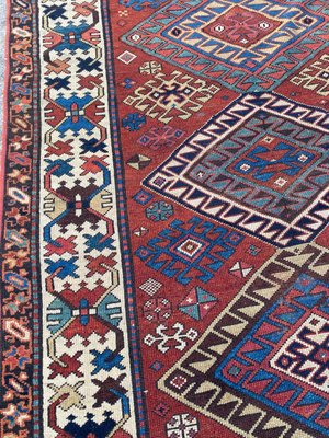 Antique Caucasian Kazak Runner-YMM-1217707