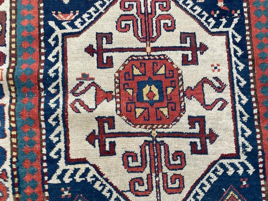 Antique Caucasian Kazak Runner-YMM-1062055