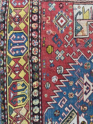 Antique Caucasian Needlepoint Embroidered Rug-YMM-1156875