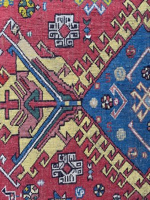 Antique Caucasian Needlepoint Embroidered Rug-YMM-1156875