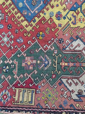 Antique Caucasian Needlepoint Embroidered Rug-YMM-1156875