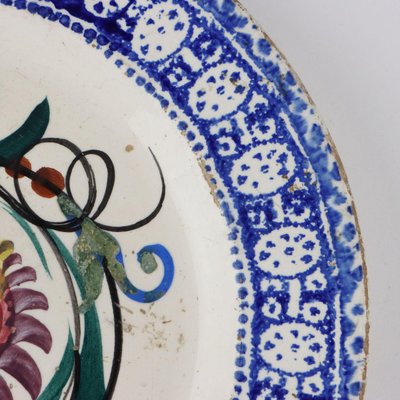 Antique Ceramic Plate from Mondovì Vedova Besio & Figli, 19th Century-VMM-2023874