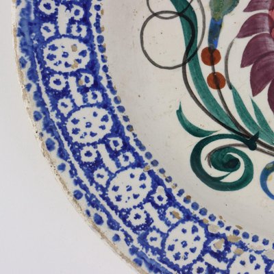 Antique Ceramic Plate from Mondovì Vedova Besio & Figli, 19th Century-VMM-2023874