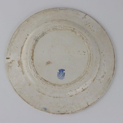 Antique Ceramic Plate from Mondovì Vedova Besio & Figli, 19th Century-VMM-2023874