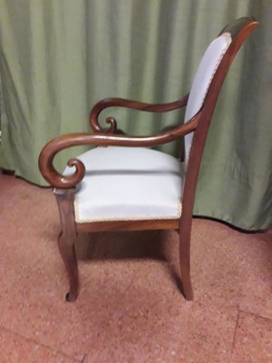 Antique Charles X Lounge Chair-AKA-708574