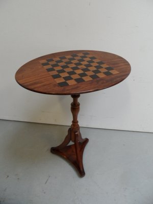 Antique Chess Table in Mahogany-PNJ-1395640