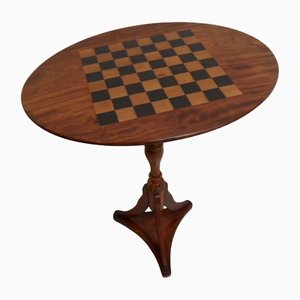 Antique Chess Table in Mahogany-PNJ-1395640