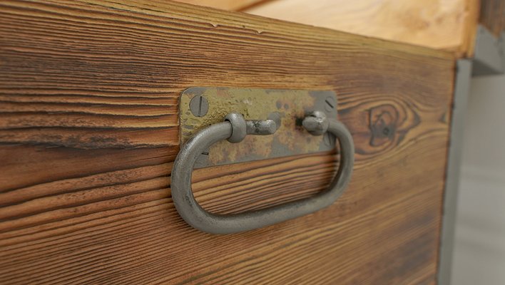 Antique Chest in Pine-ZFH-2041452