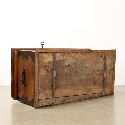 Antique Chest in Walnut and Wrought Iron-VMM-2023938