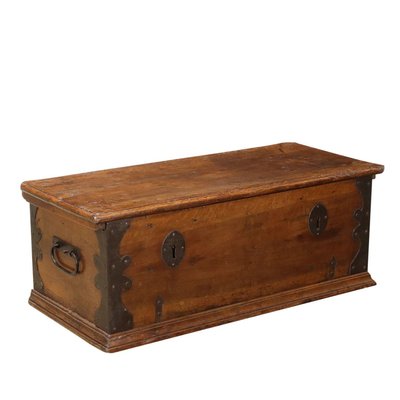 Antique Chest in Walnut and Wrought Iron-VMM-2023938