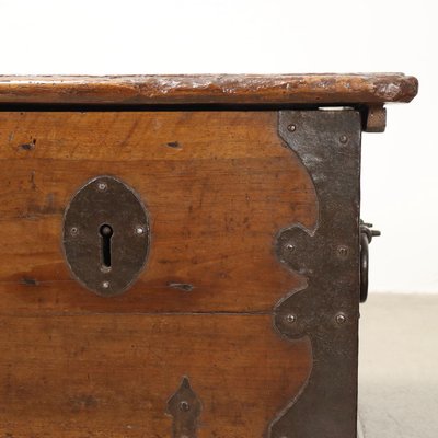 Antique Chest in Walnut and Wrought Iron-VMM-2023938